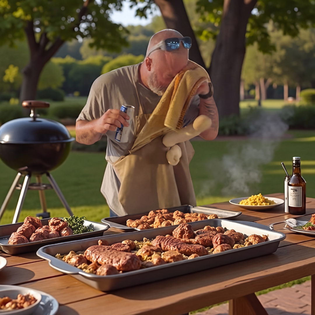 Big Grill Energy™ The apron nobody asked for… but every BBQ needs. 😂