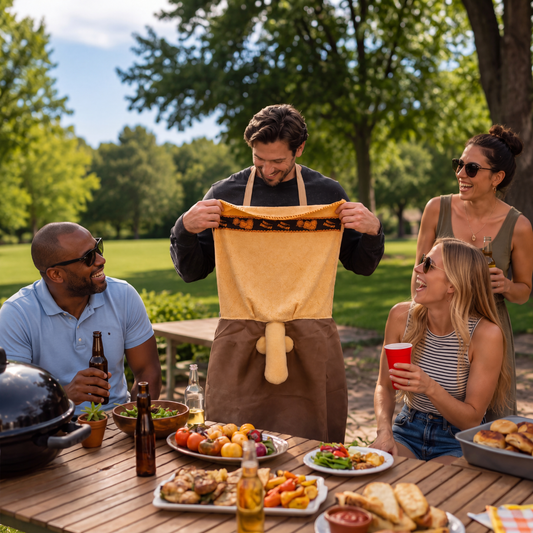Big Grill Energy™ The apron nobody asked for… but every BBQ needs. 😂
